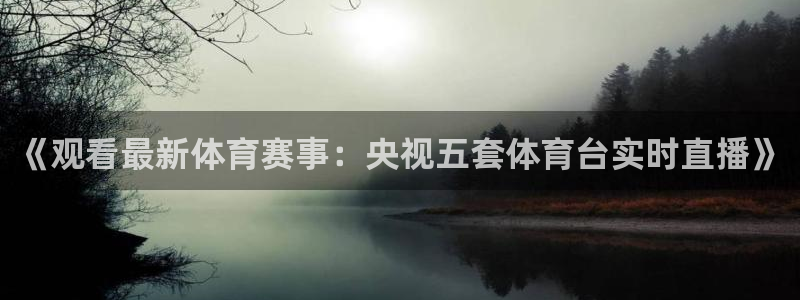 《观看最新体育赛事：央视五套体育台实时直播》